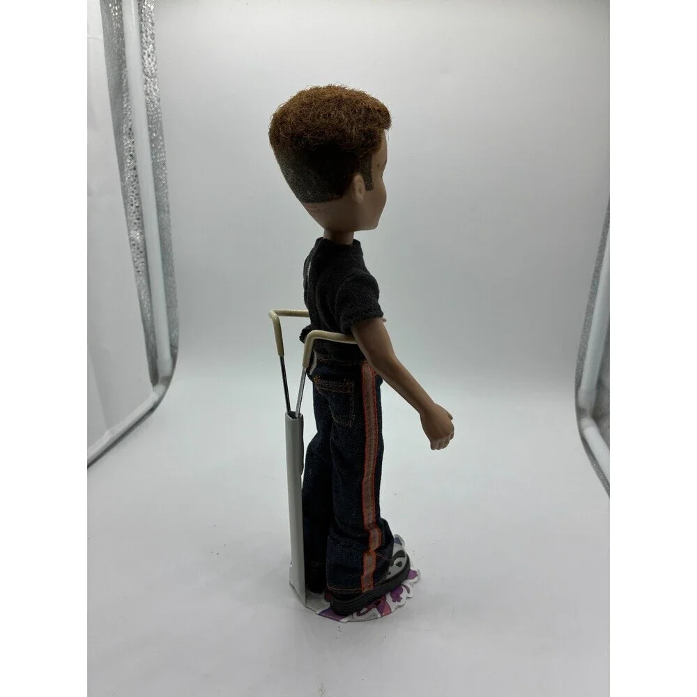 Bratz Boyz Cameron Doll with Black T-Shirt, Jeans, and Silver Boots